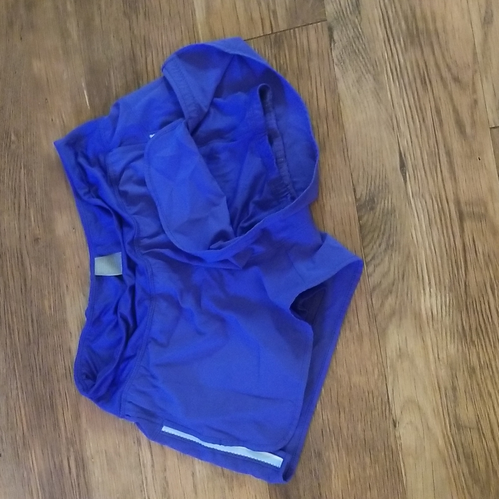 Blue athletic shorts